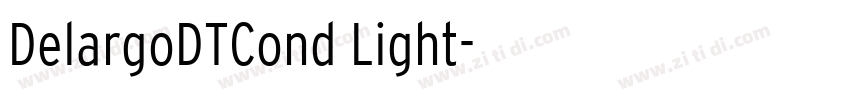 DelargoDTCond Light字体转换